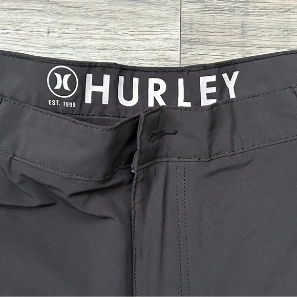 Hurley men’s black button shorts size 40 - Picture 3 of 7